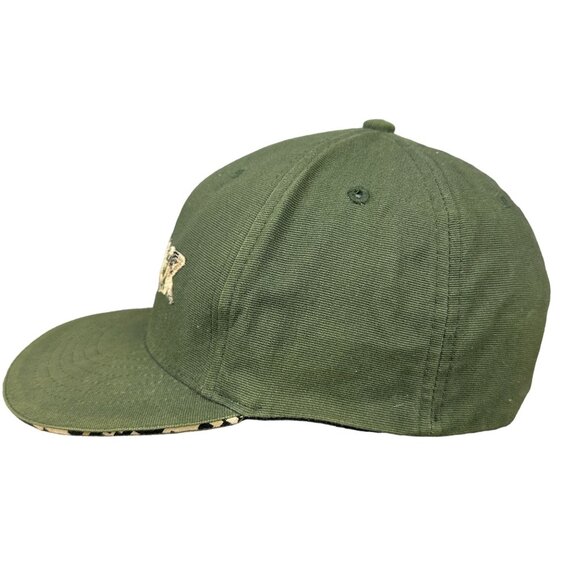 Quiksilver Olive Green Flexfit Hat Mens One Size Fits All Cotton/Spandex Blend - Picture 12 of 15